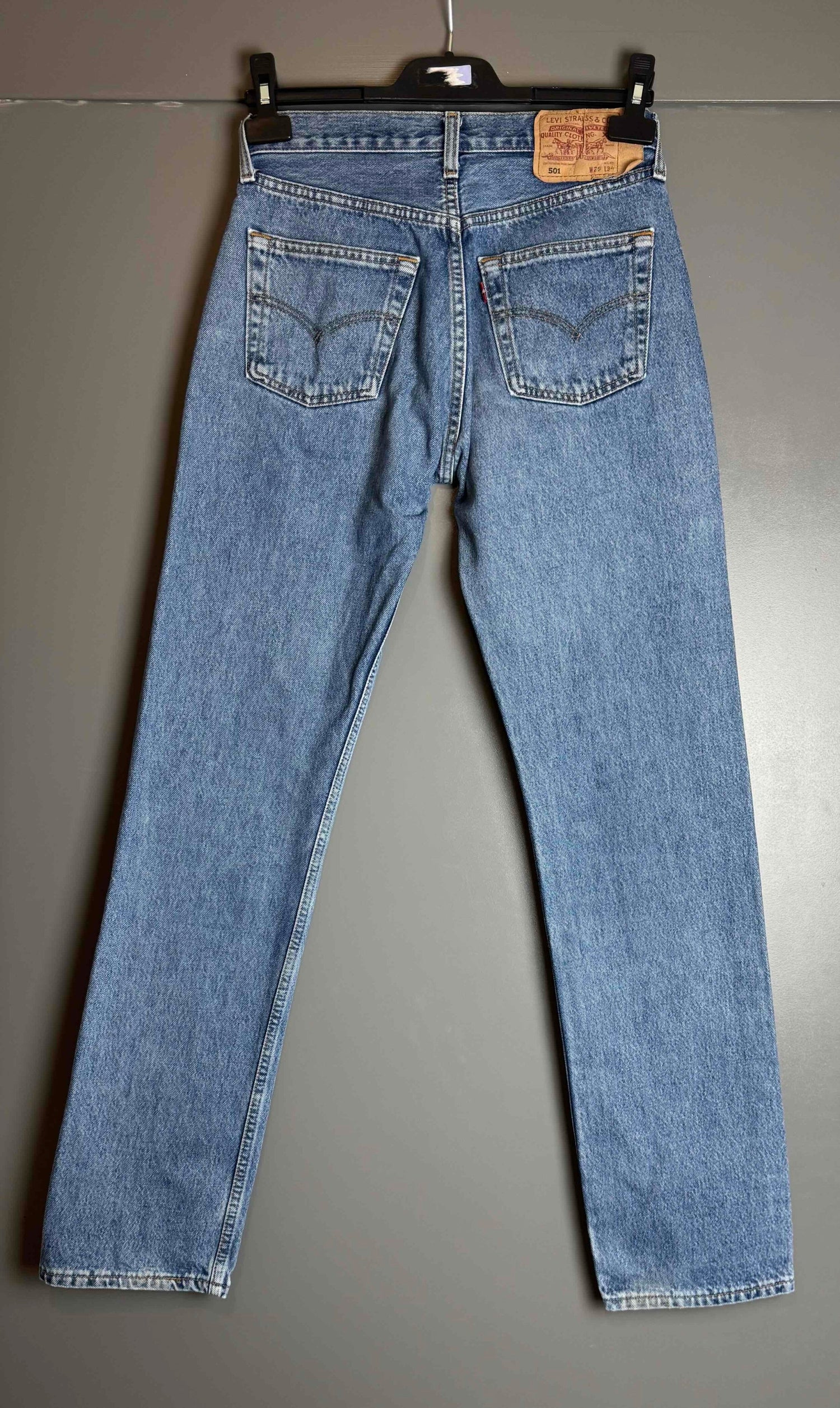 Levi's 501 jeans, waist 29, length 34.