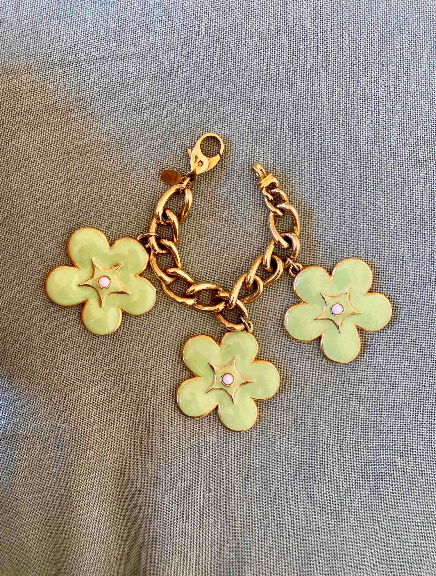 Escada flower bracelet