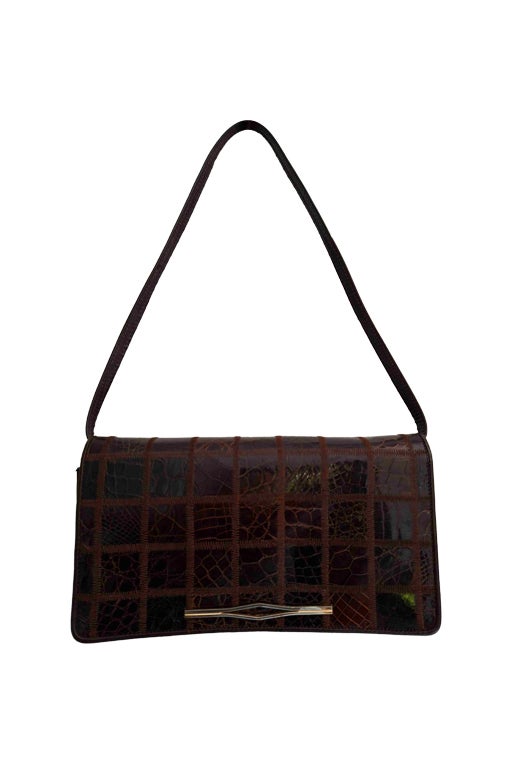 Leather shoulder bag