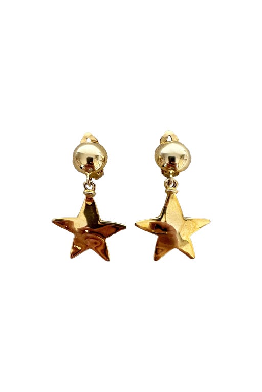 Star clip-on earrings