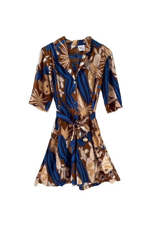 Combishort à fleurs