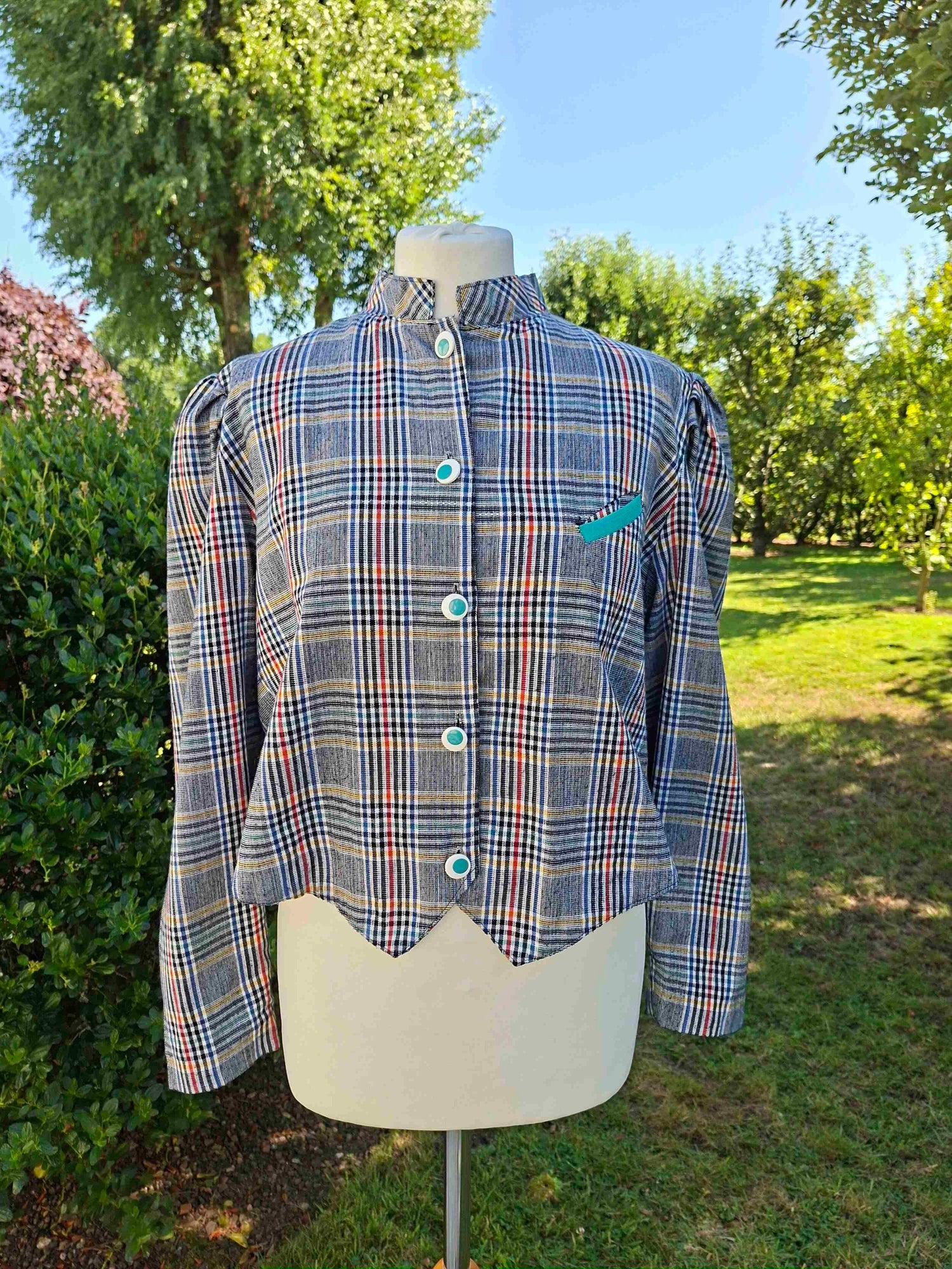 Veste tartan 80's