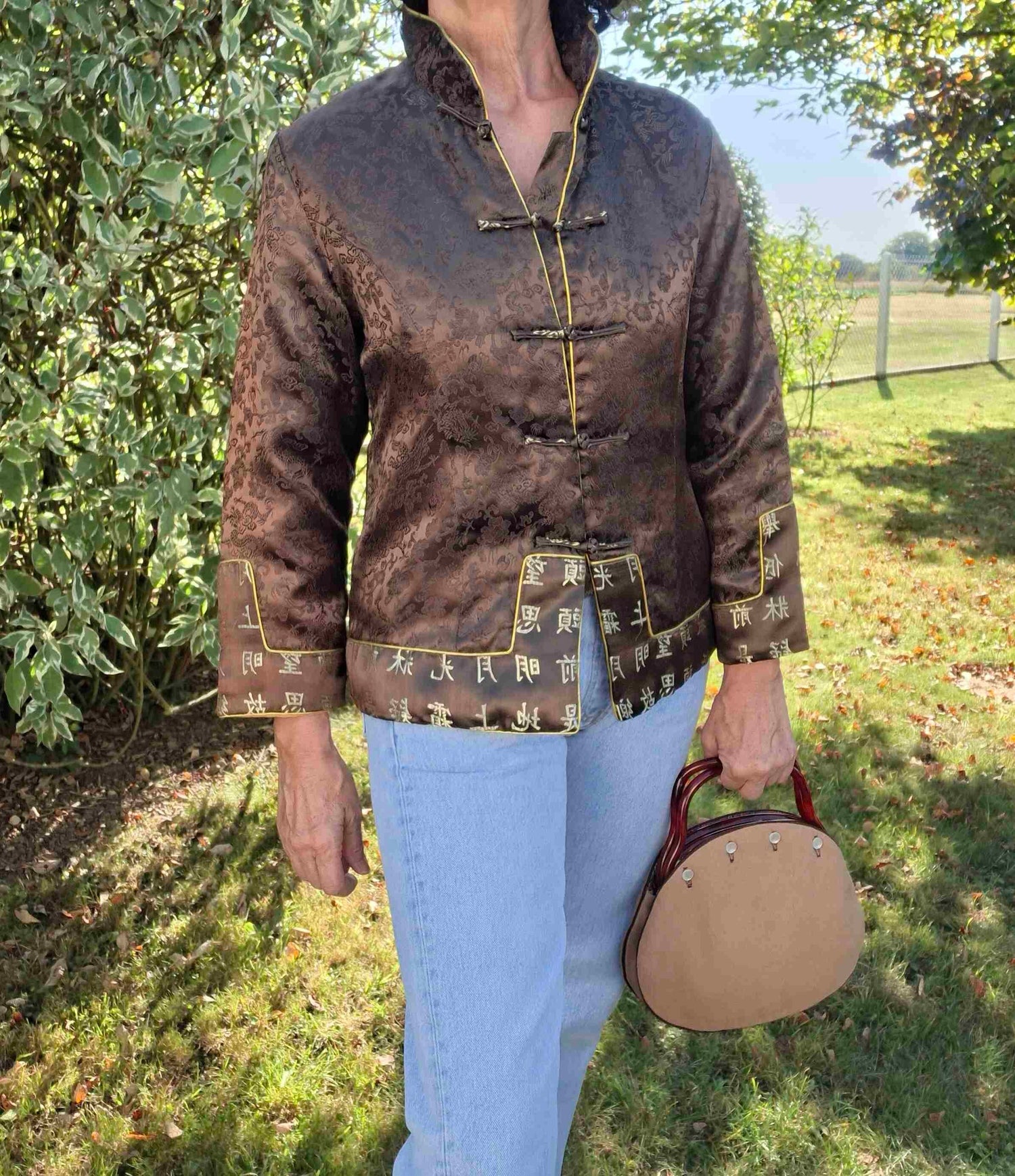 Veste matelassée en soie