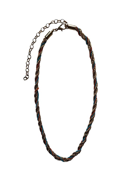 Gold-plated metal necklace