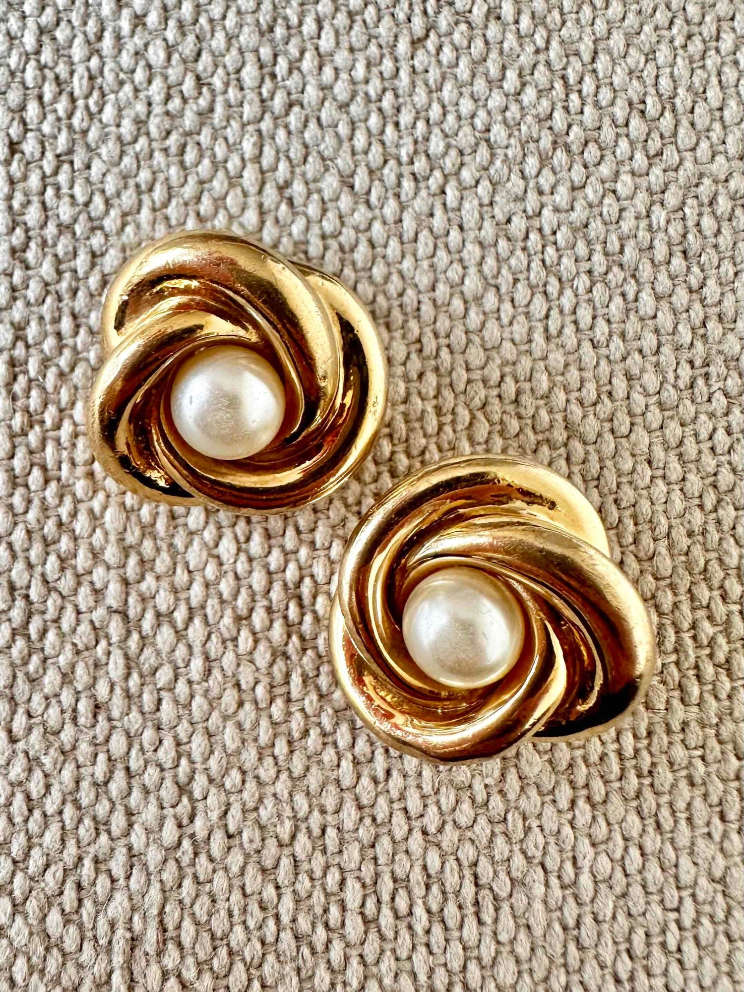 Boucles d'oreilles clips perles