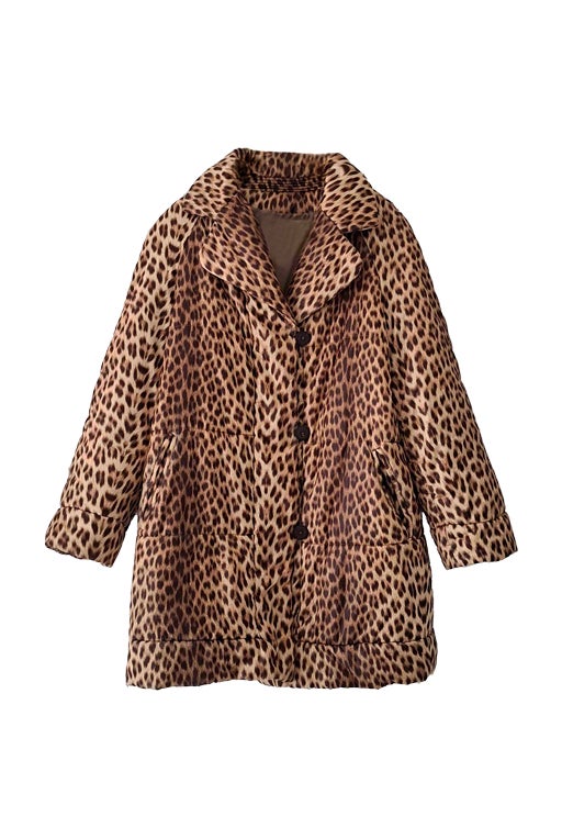 Leopard down jacket Jean-Louis Scherrer