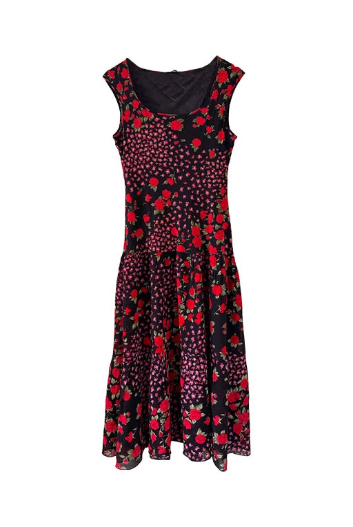 Robe nuisette à fleurs