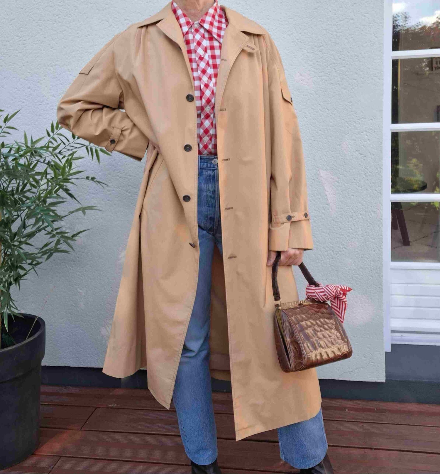 Cotton trench coat