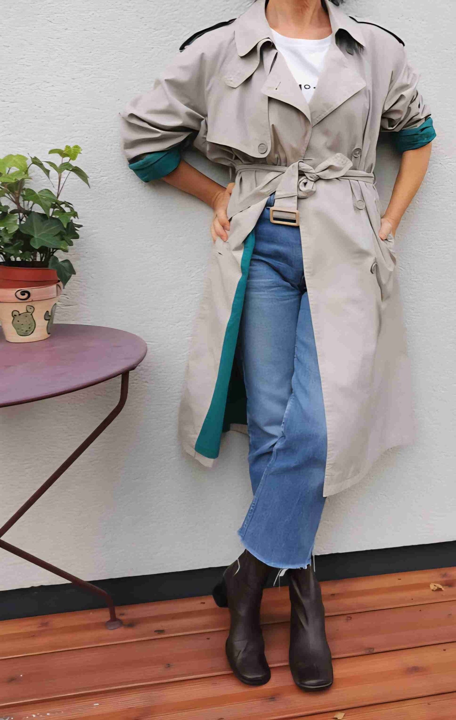 Cotton trench coat