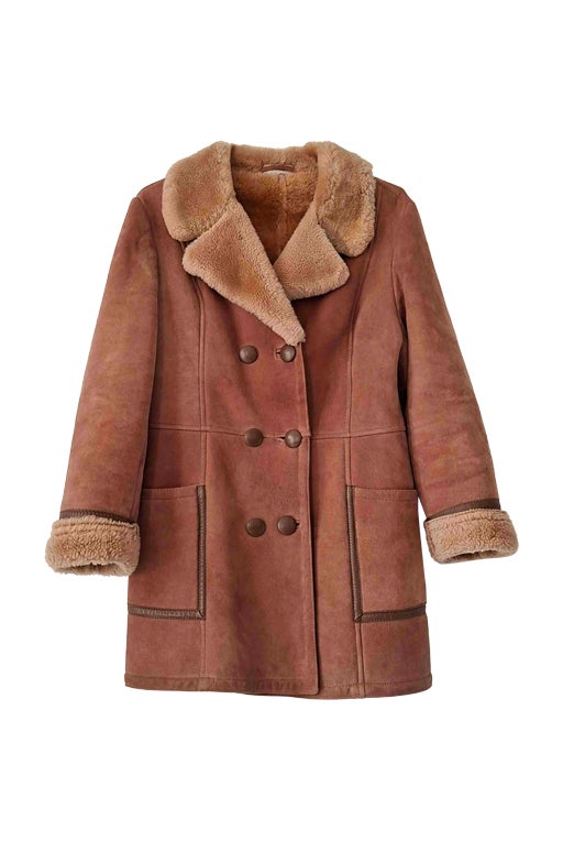 Suede with a wooly texture