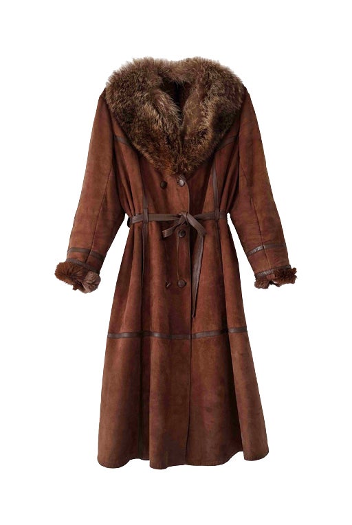 Suede with a wooly texture