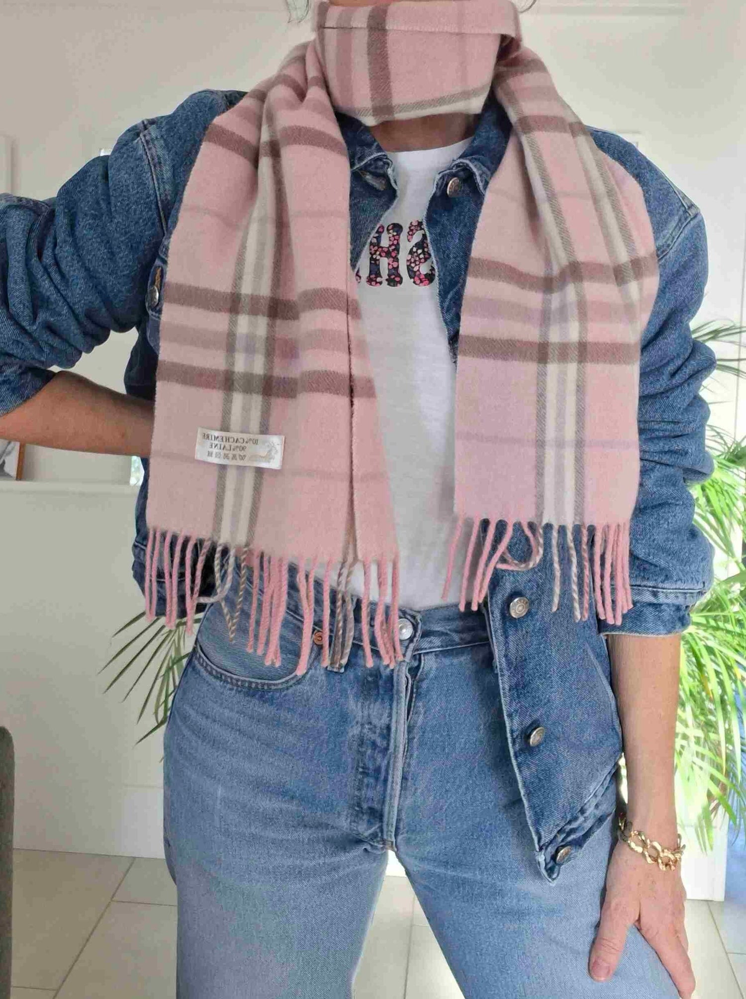 Wool and cashmere scarf