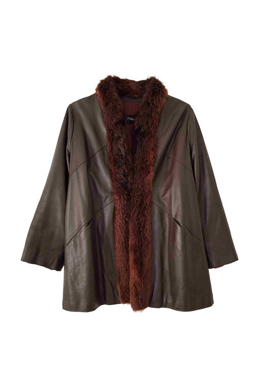 Manteau en cuir