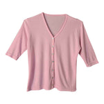 Top boutonné en maille