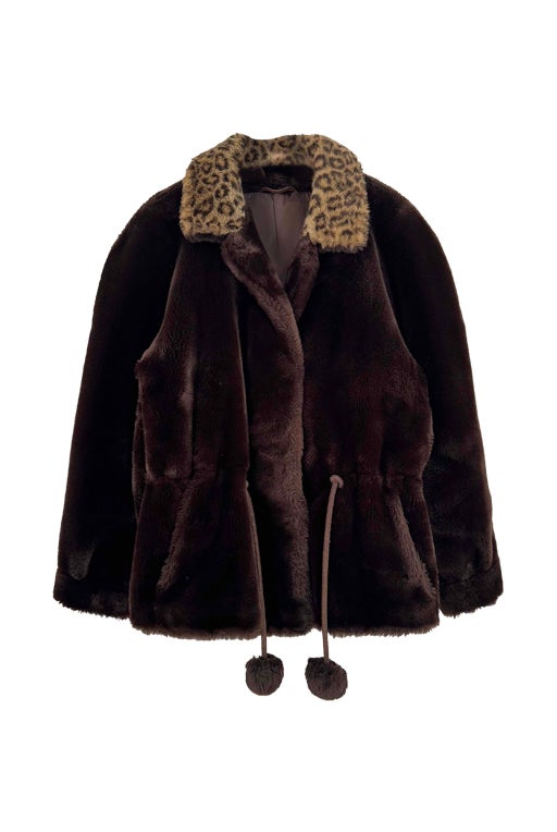 Faux fur coat