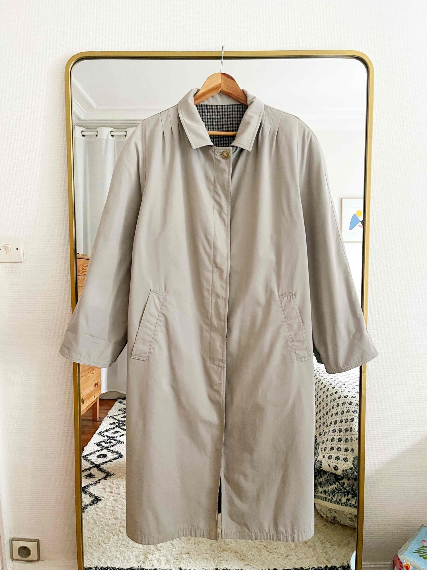 Reversible trench coat