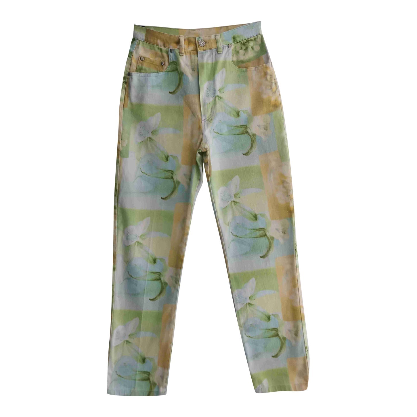Pantalon à fleurs