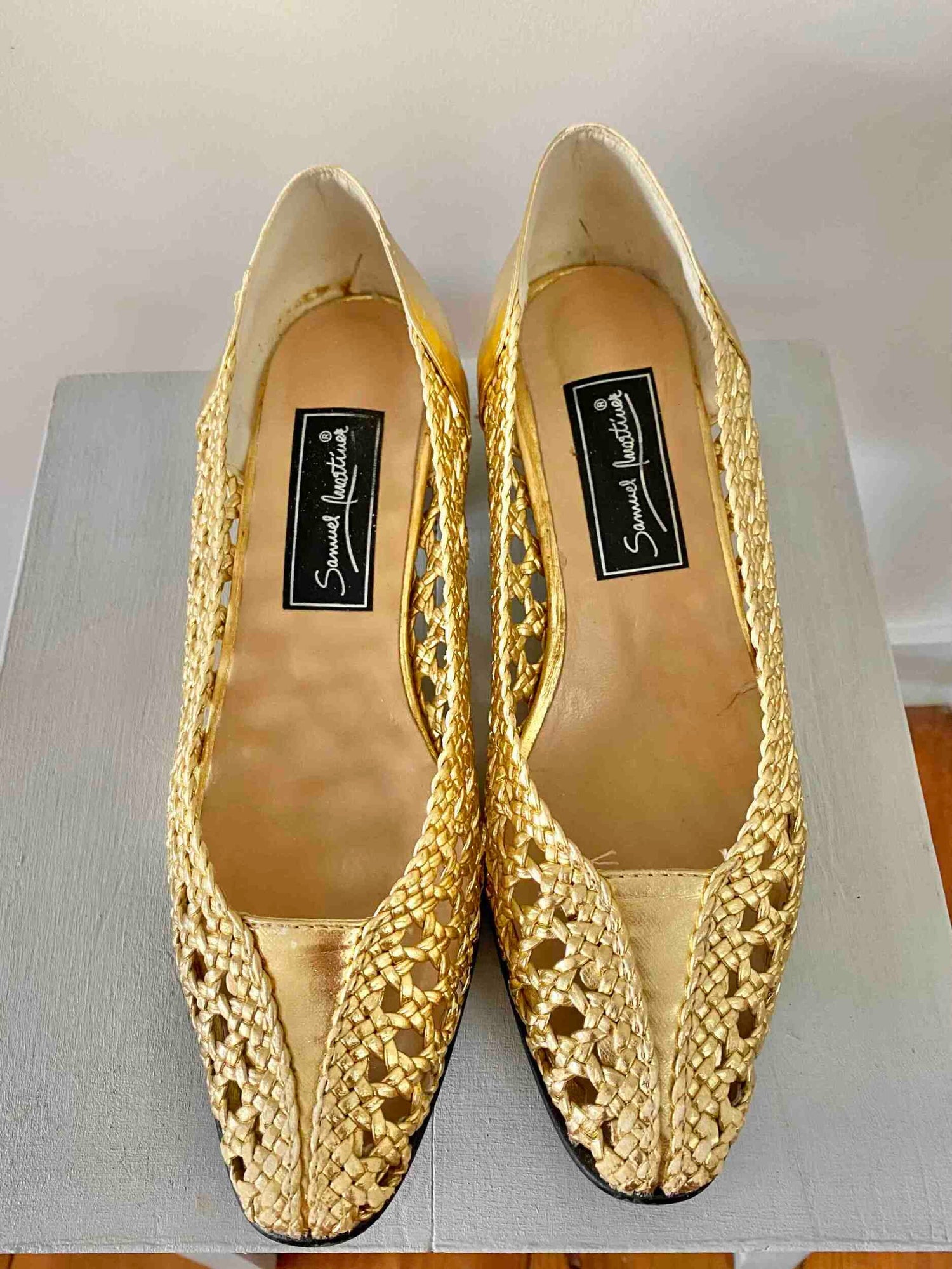 Sandales en cuir tressé