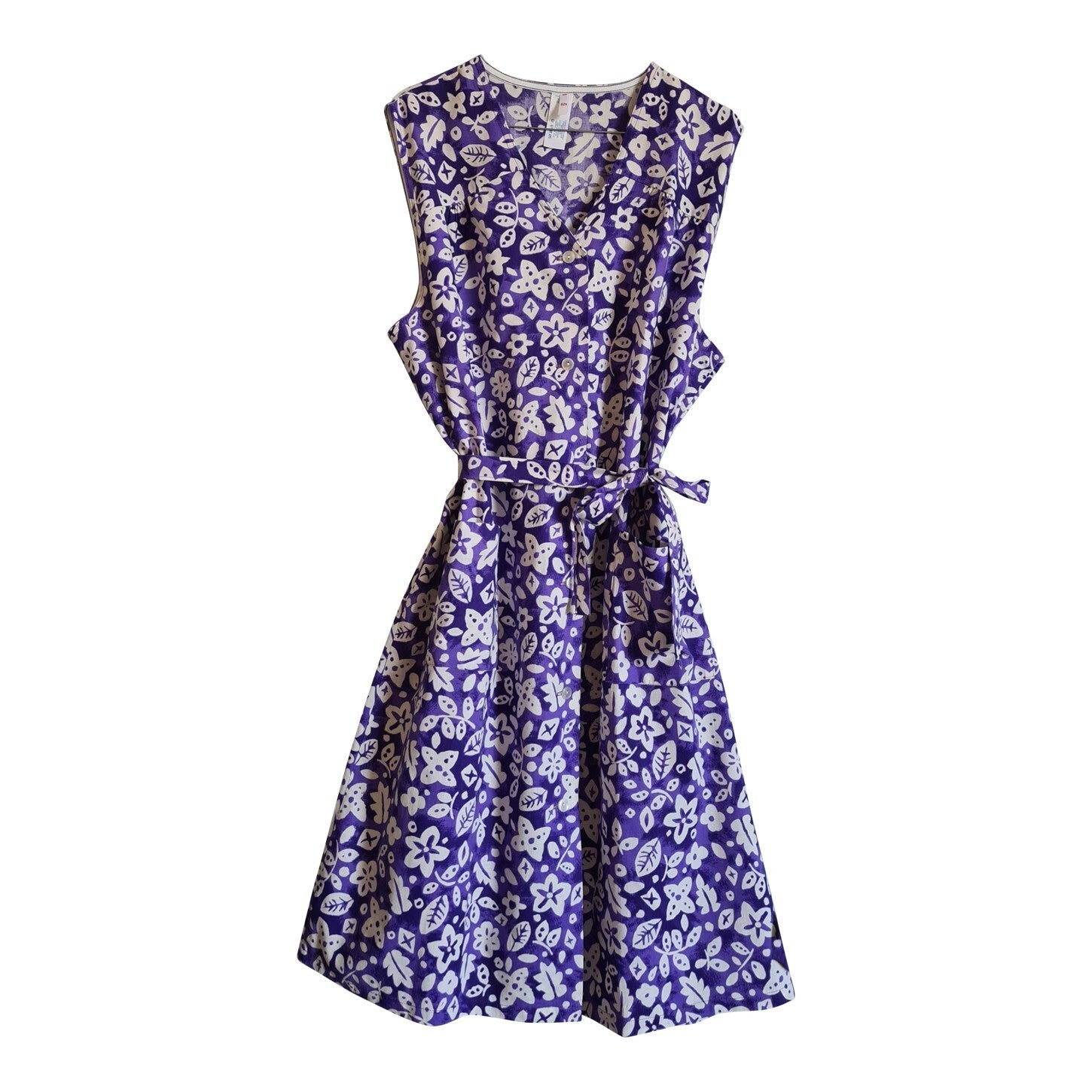 Button-up floral dress