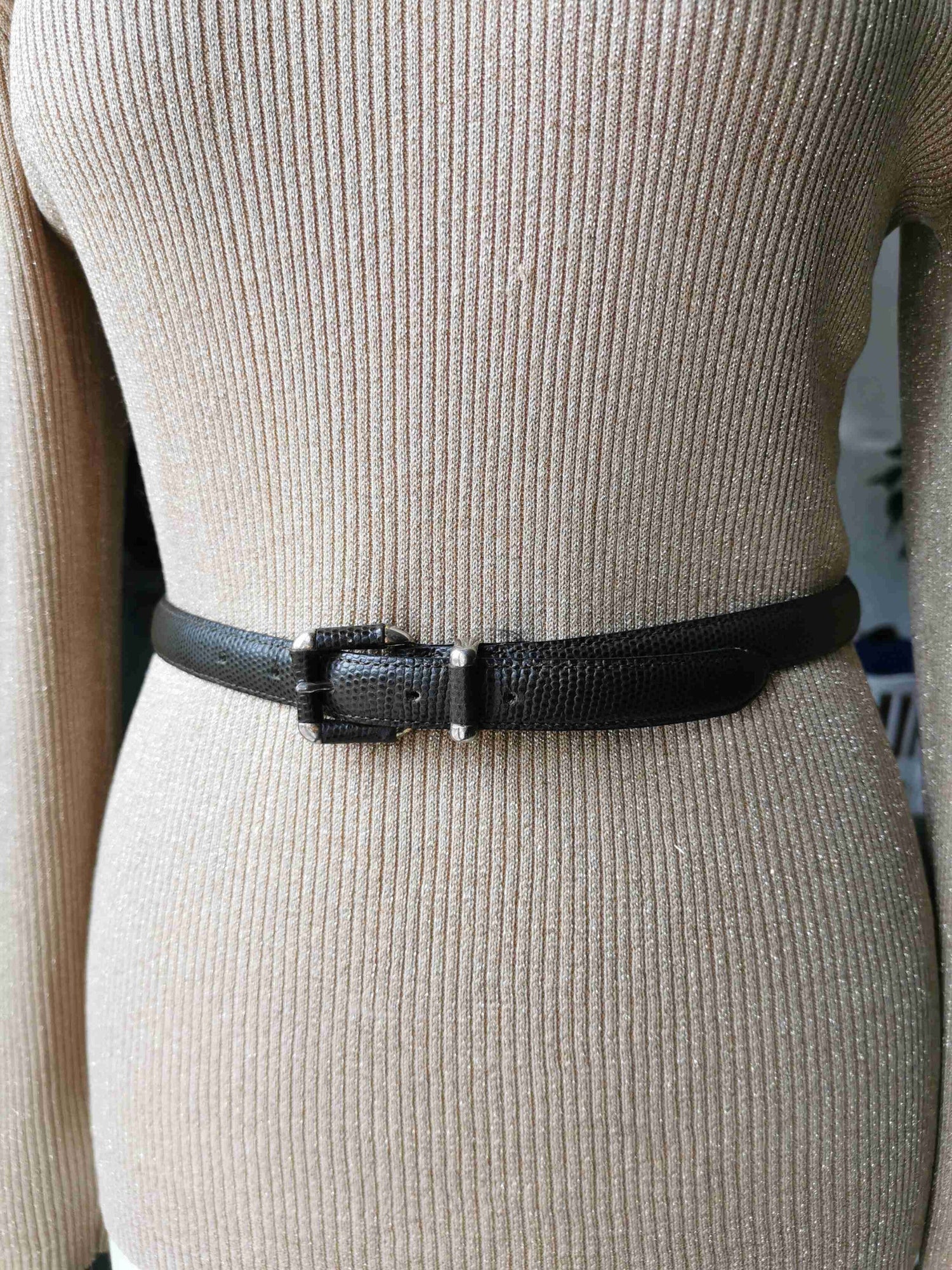 Leather belt