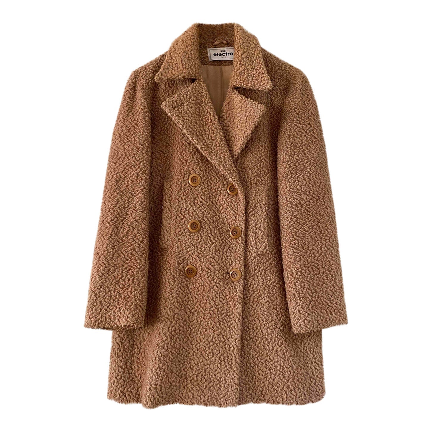 Boucle wool coat