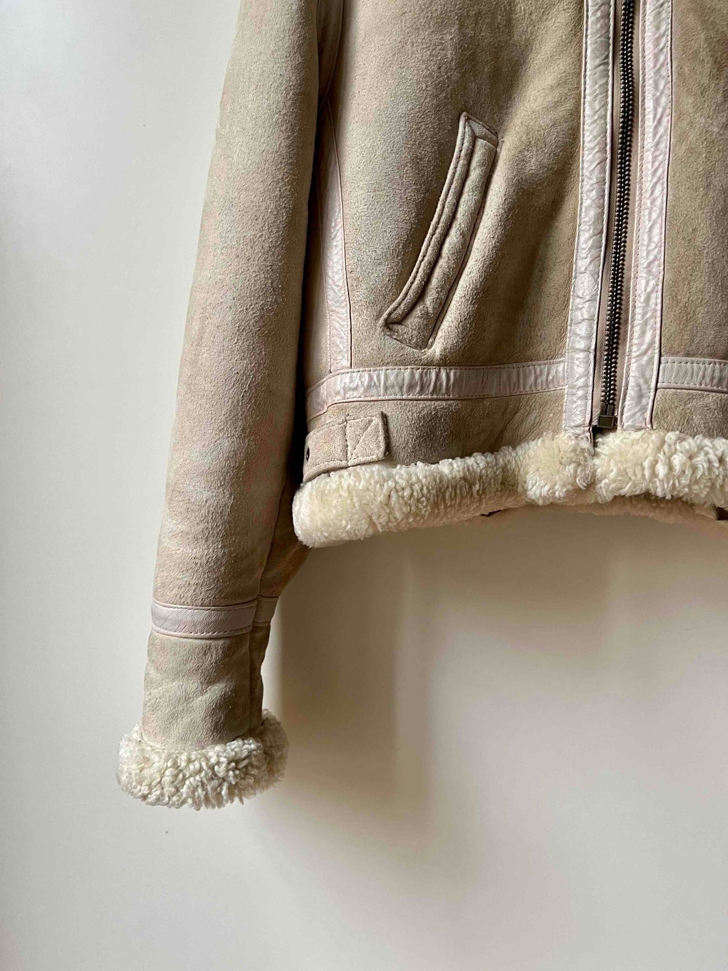 Wool-lined bomber jacket