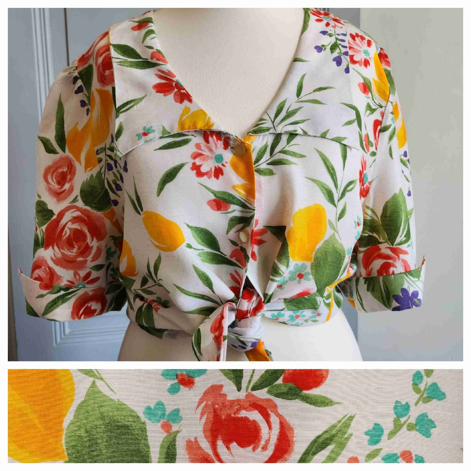 Blouse à fleurs