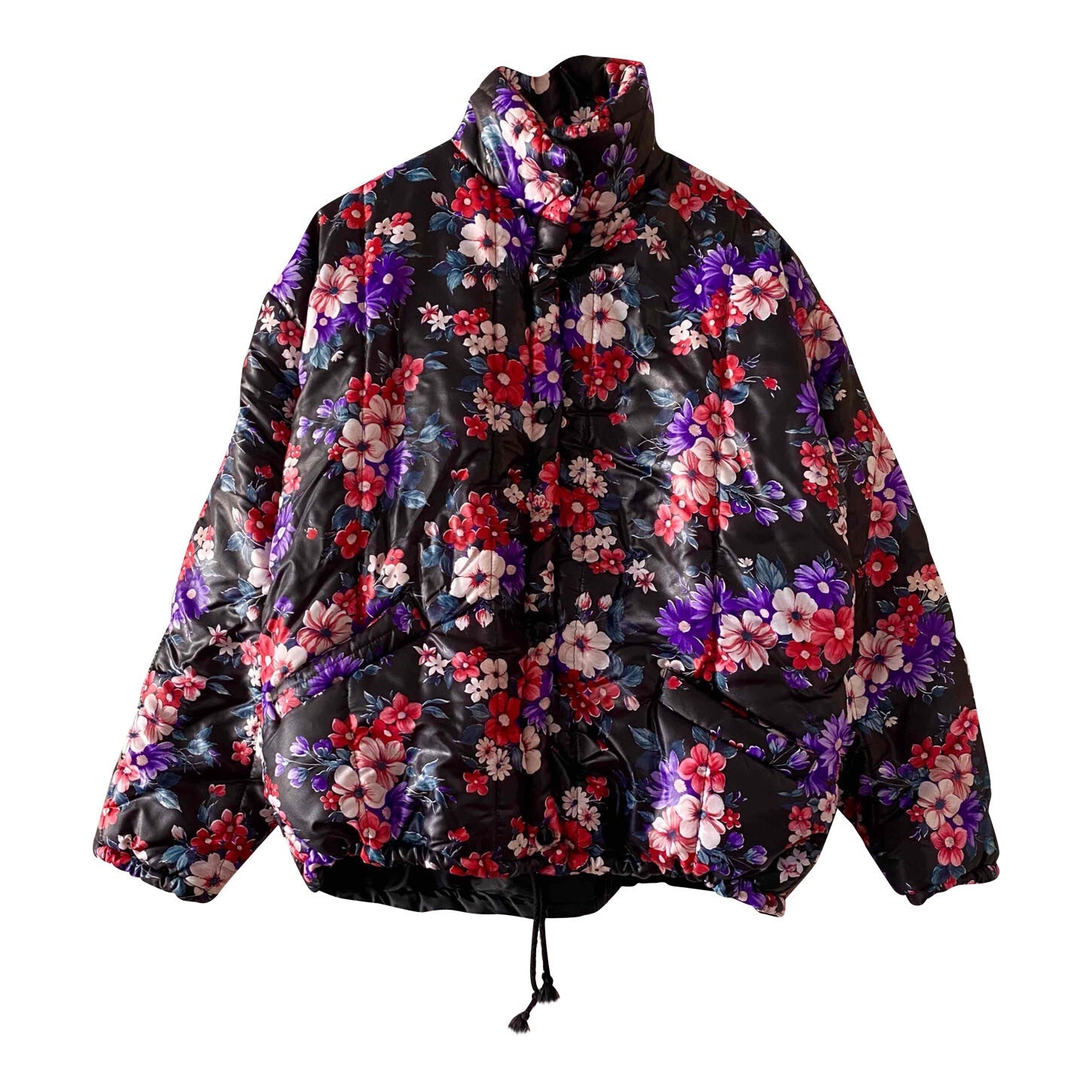 Floral puffer jacket