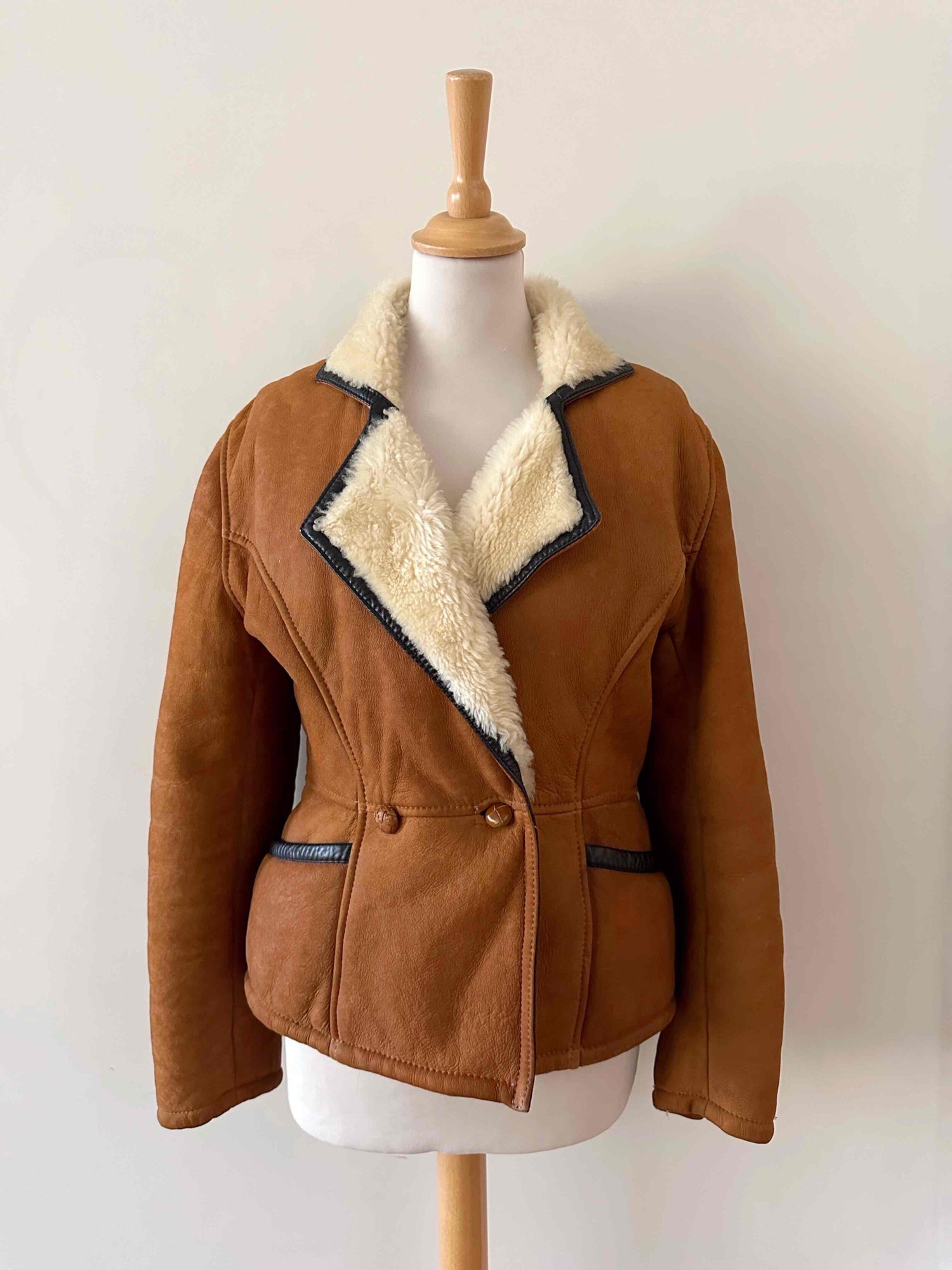 Leather bomber jacket