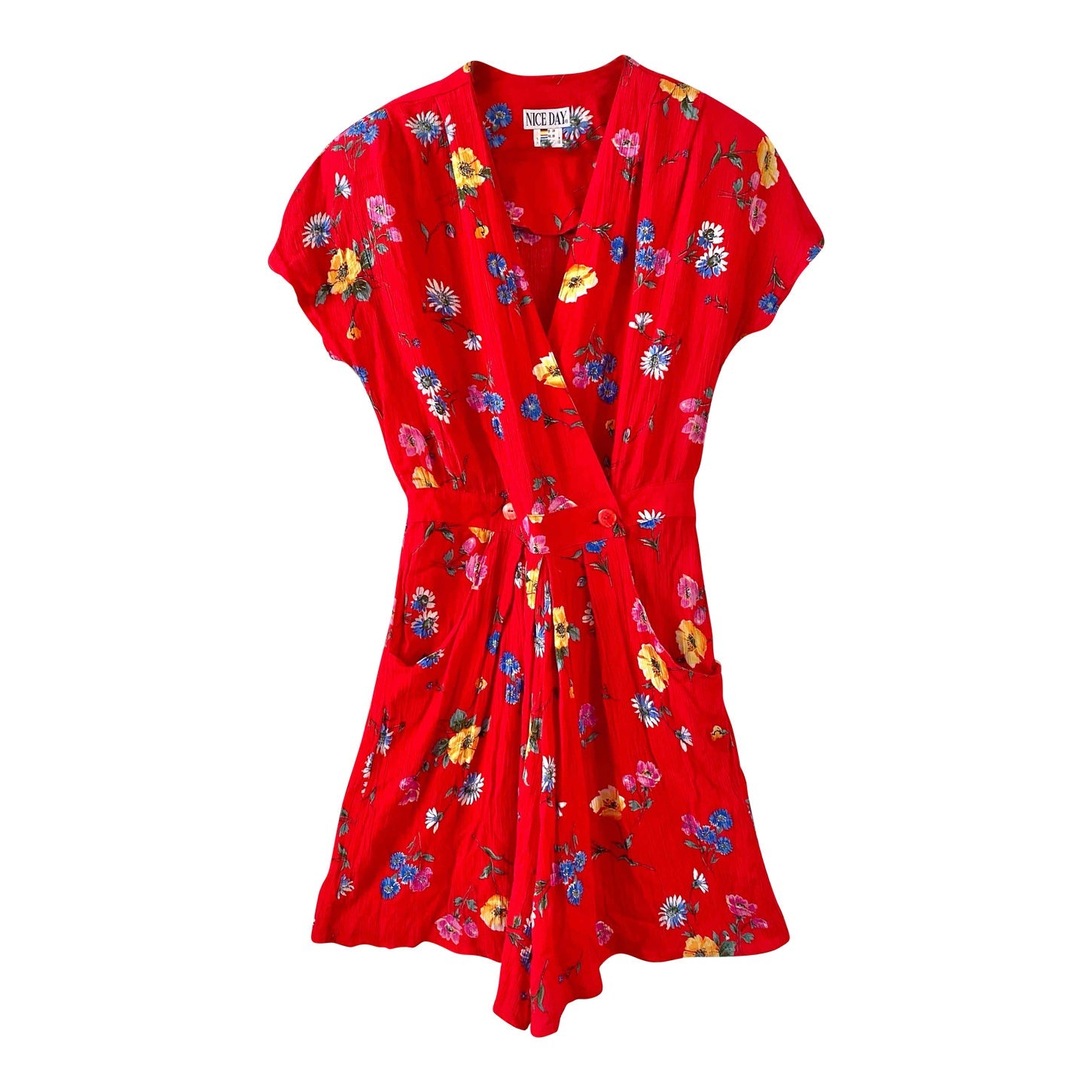 Combishort à fleurs