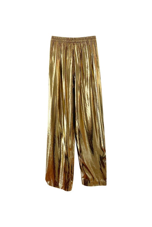 Pantalon fluide en lurex