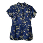 Top en soie asiatique