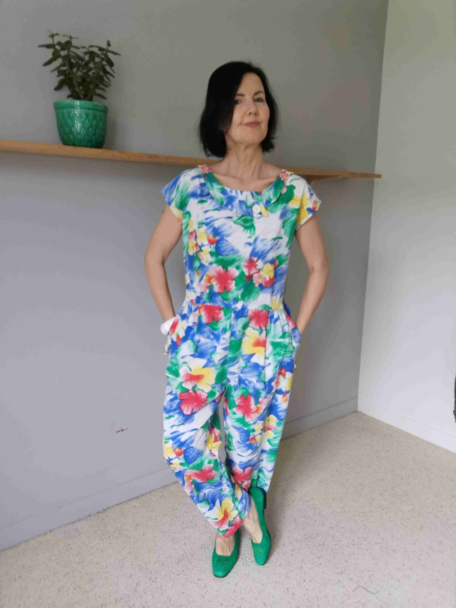 Combinaison à fleurs