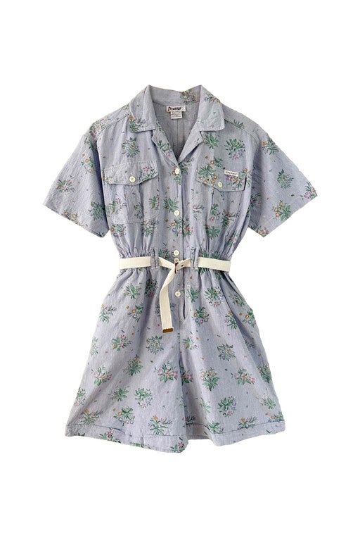 Combi-short à fleurs