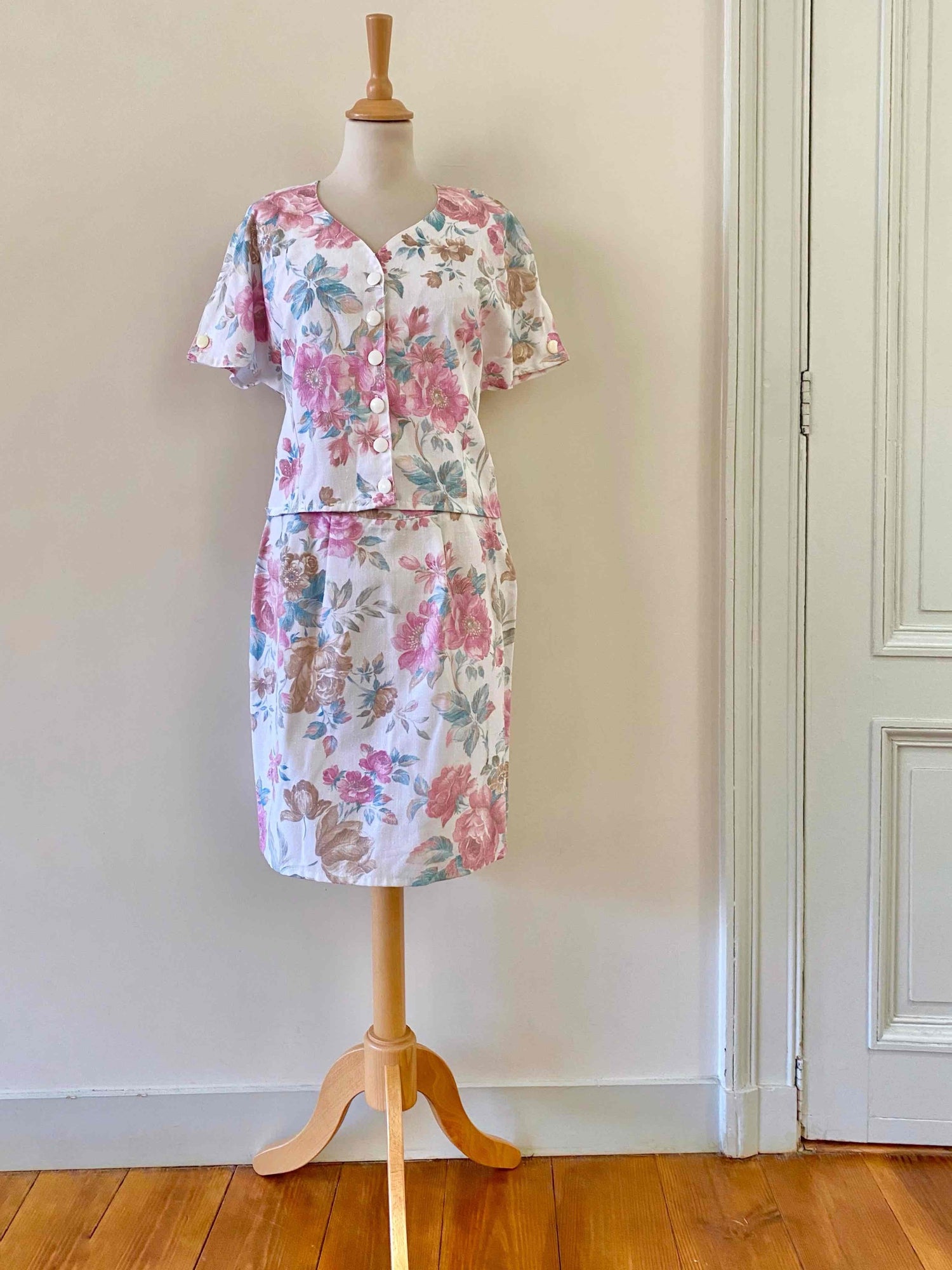 Ensemble jupe à fleurs