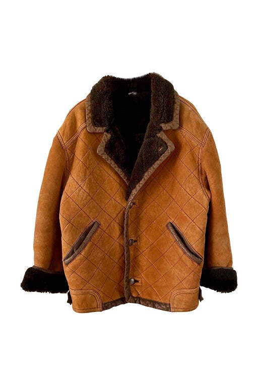 Wool-lined bomber jacket