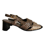 Sandales tressées en cuir