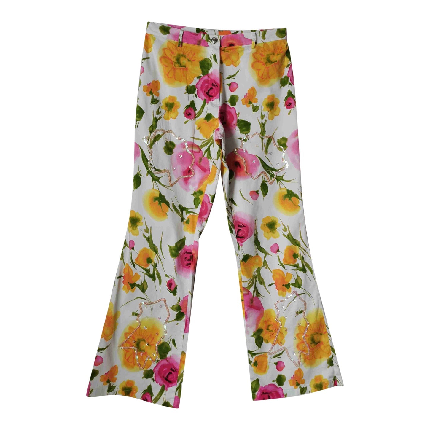 Pantalon flare à sequins