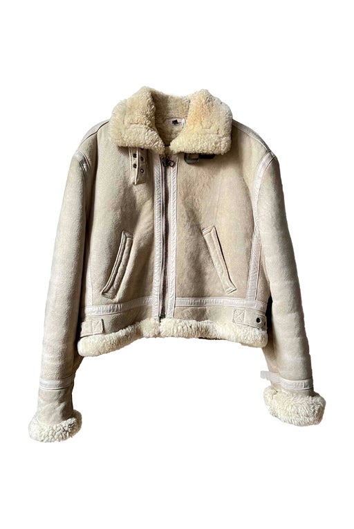 Wool-lined bomber jacket
