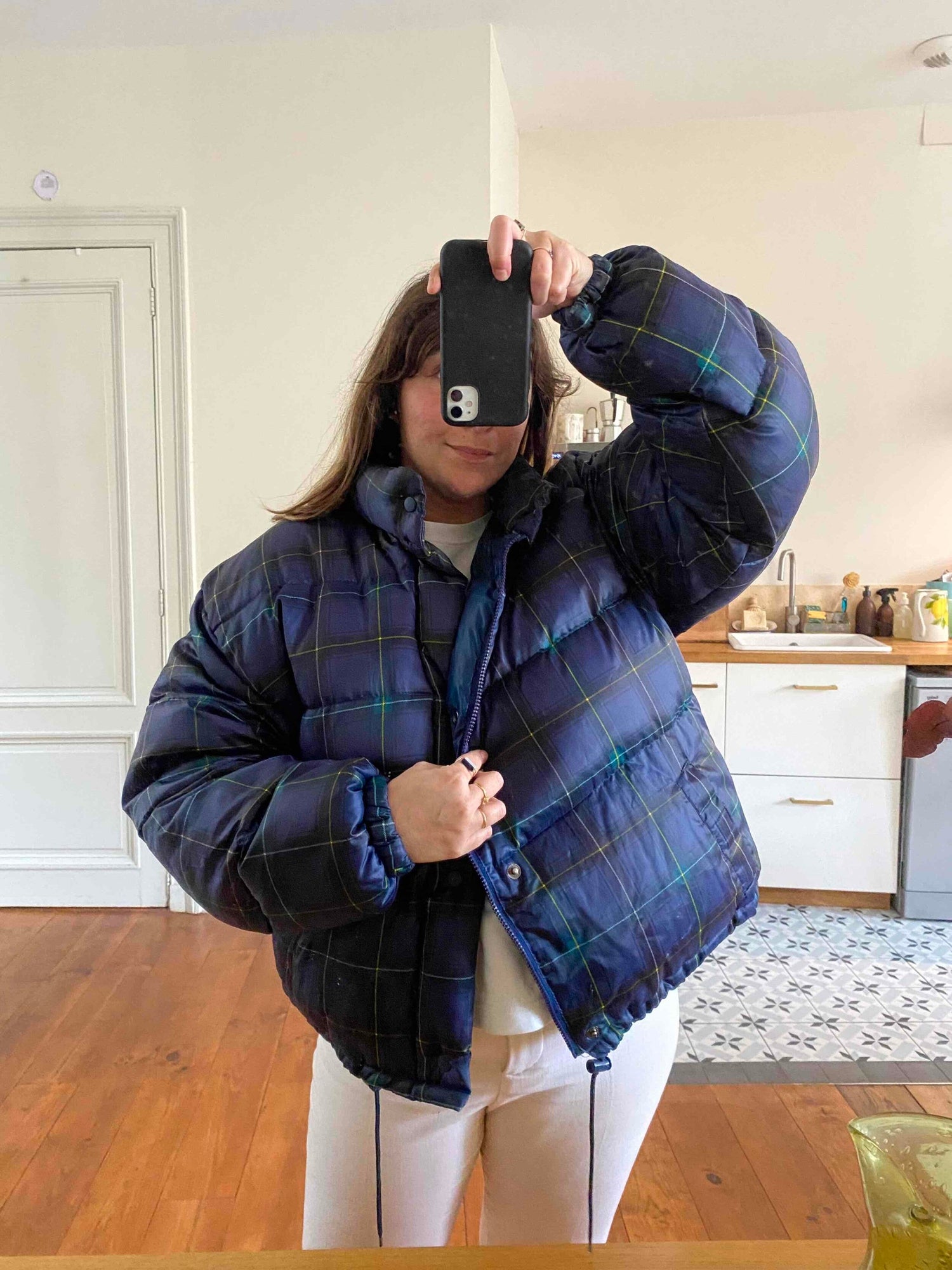 90's Scottish puffer jacket
