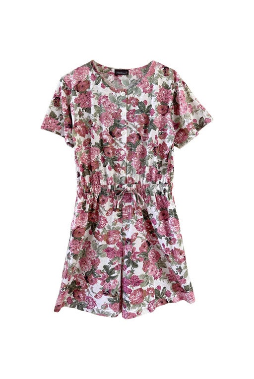 Combi-short à fleurs