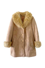 Wool-lined leather coat