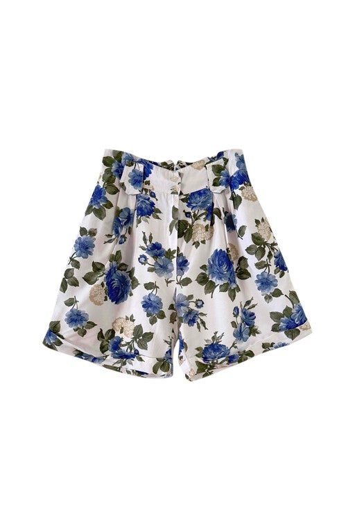 Short à fleurs