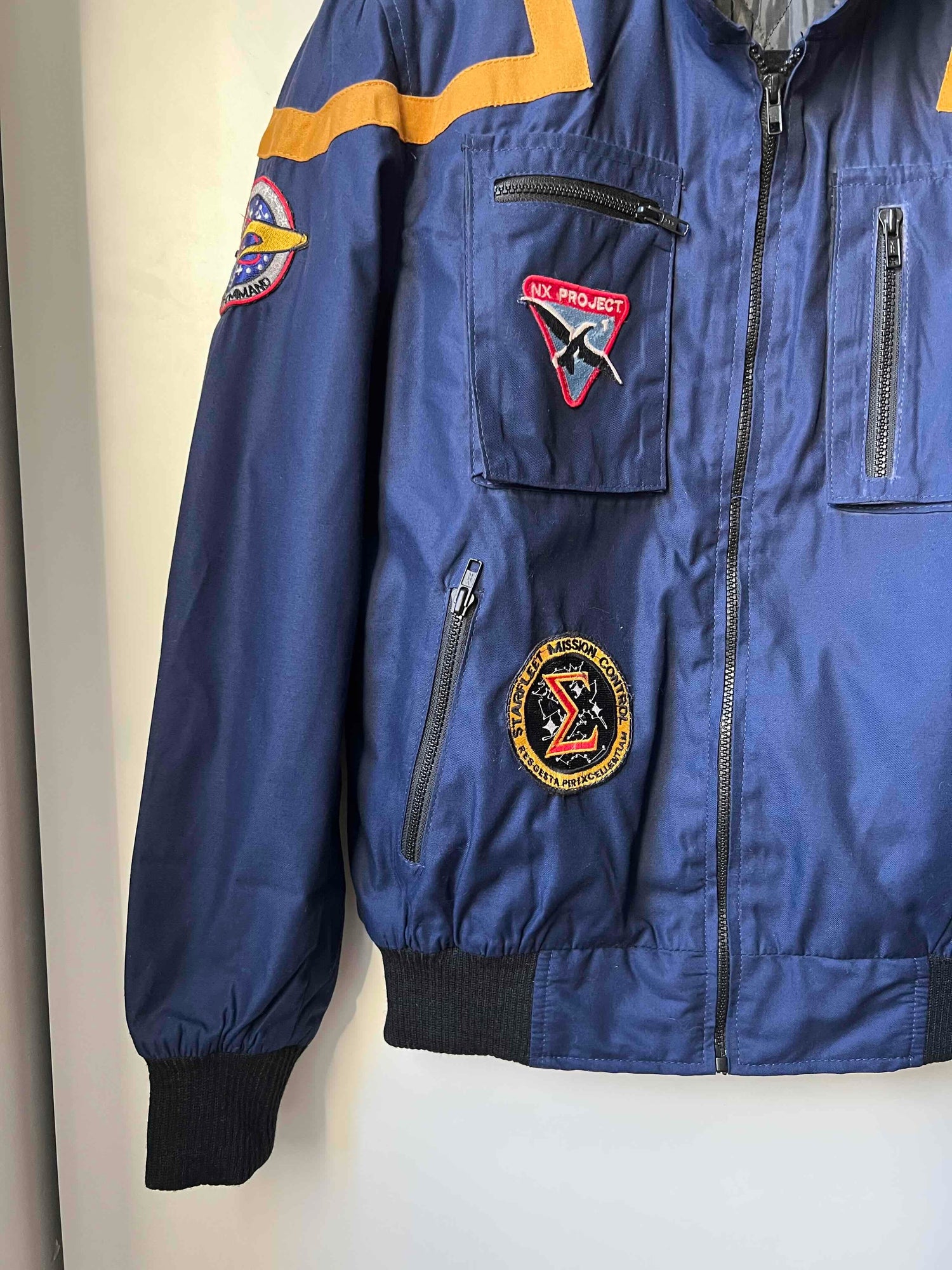 Cotton jacket with patterns