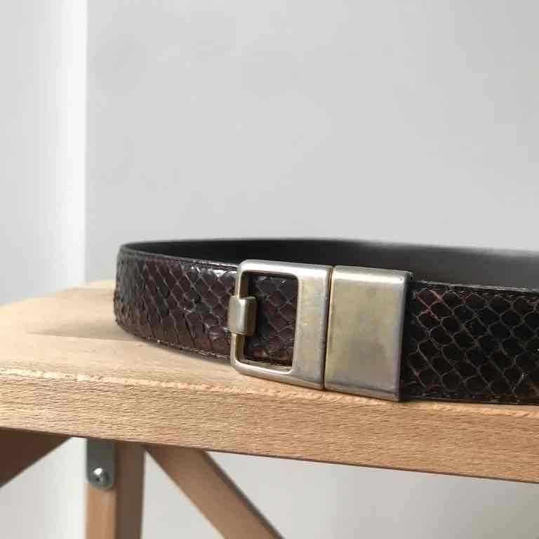 Ceinture en cuir exotique