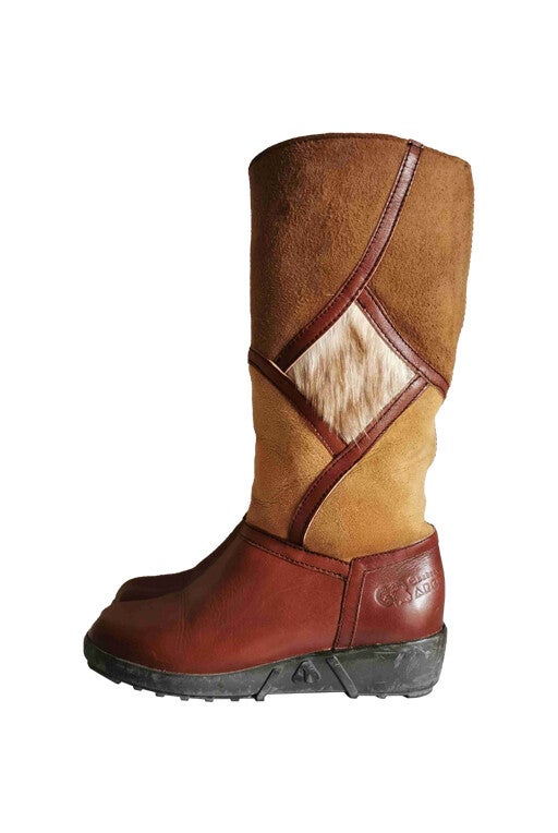 Bottes en peau lainée