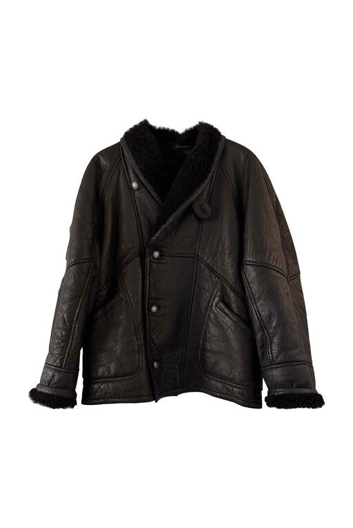 Wool-lined bomber jacket