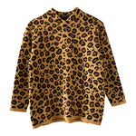 Pull leopard en laine