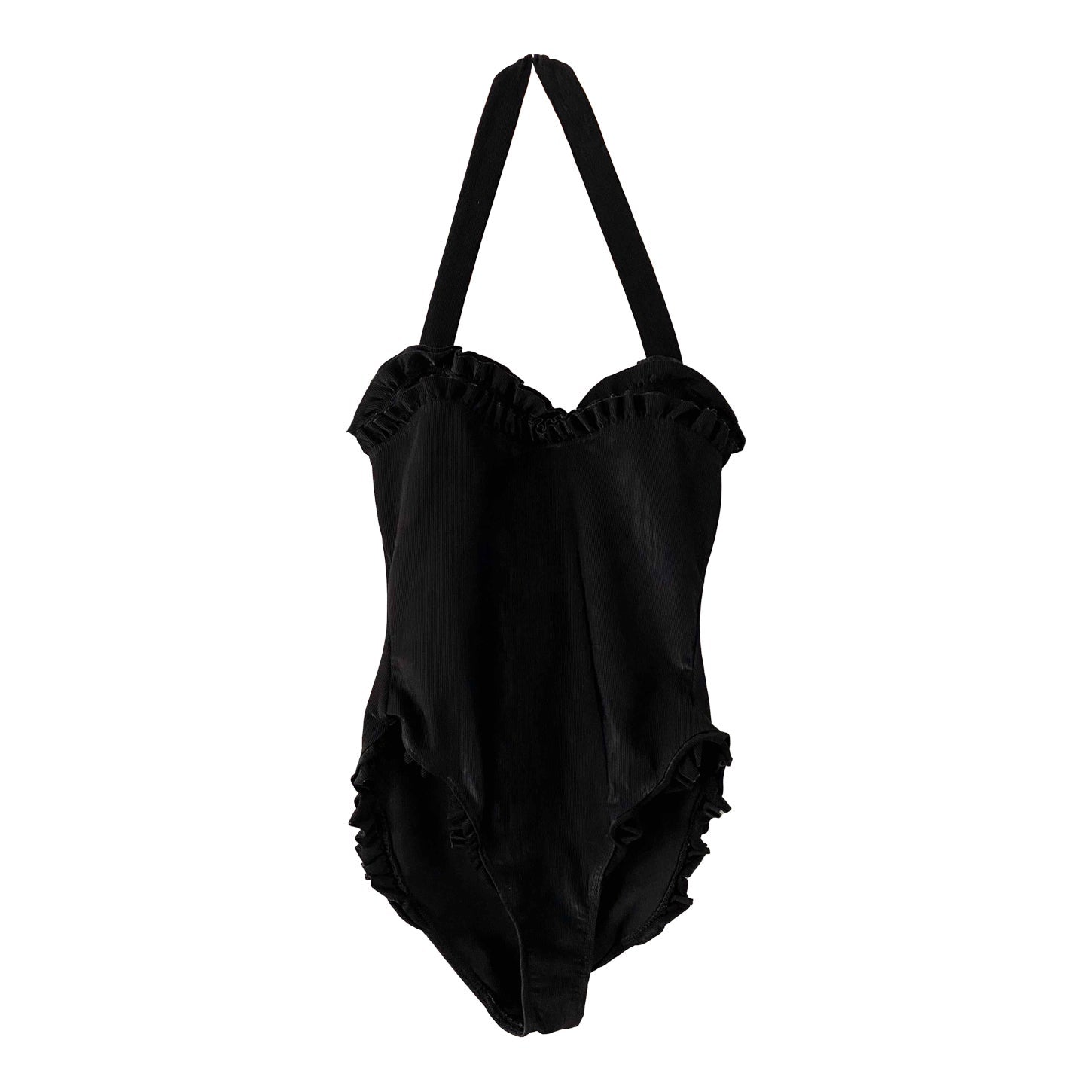 Maillot dos nu à froufrous