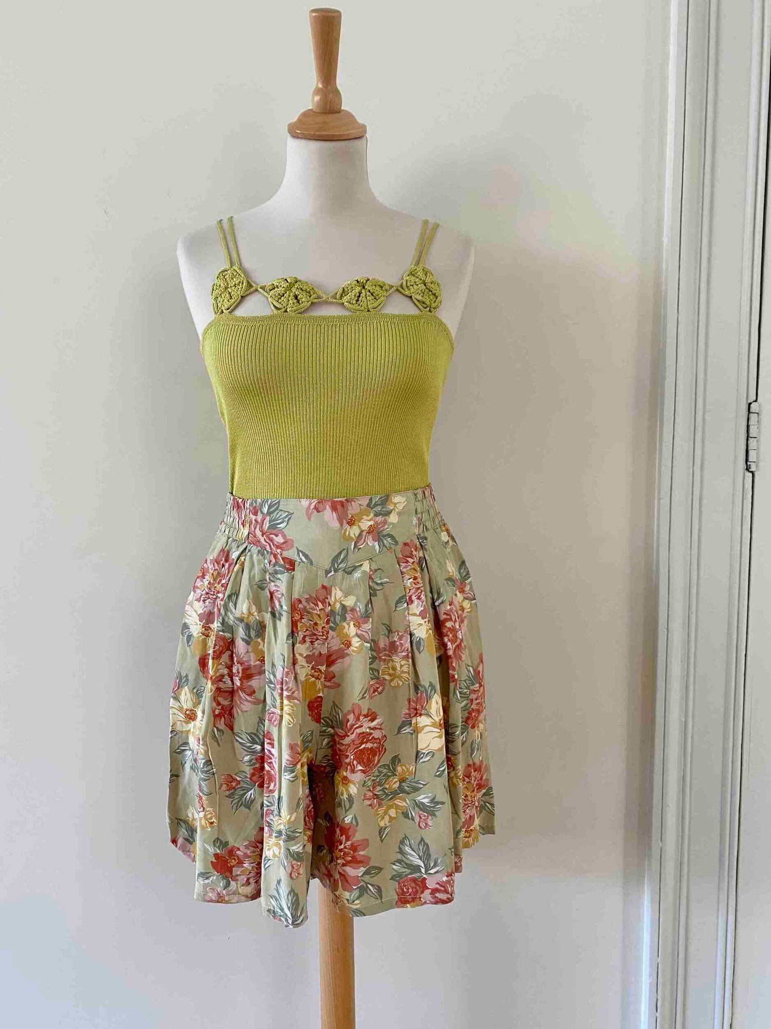 Jupe culotte à fleurs